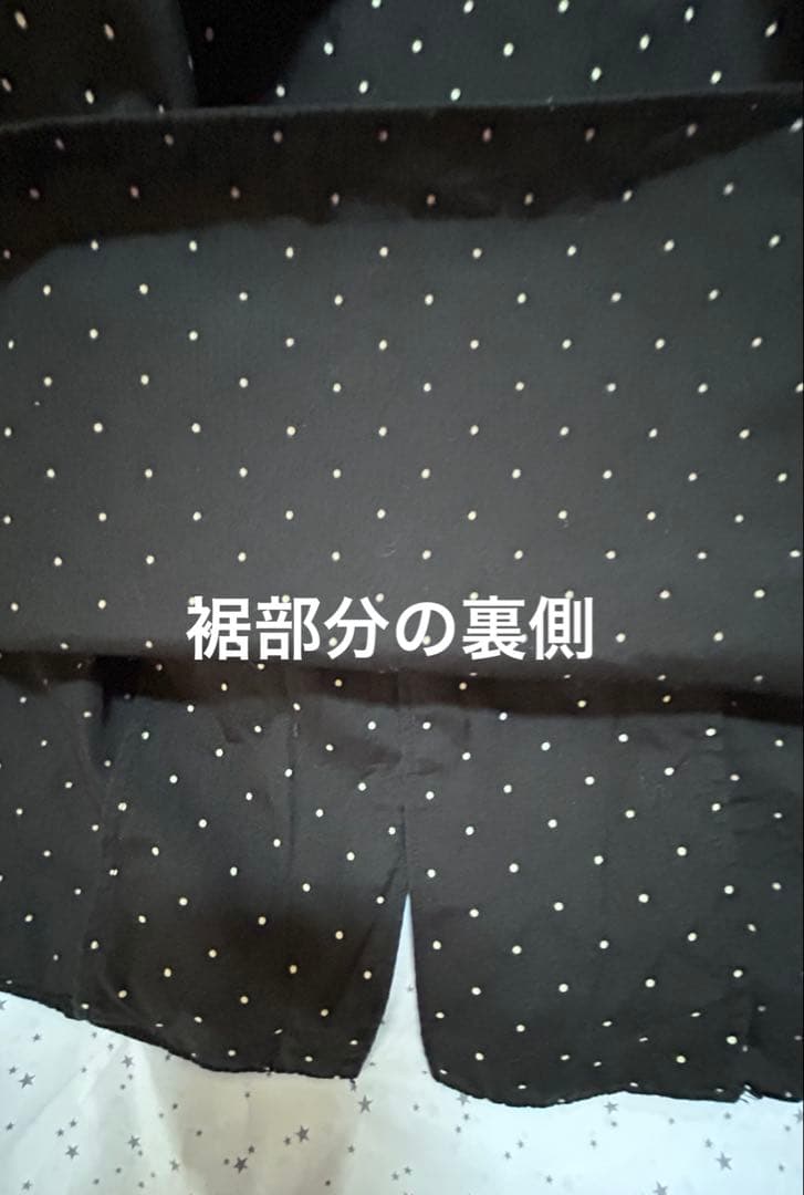 COMME des GARÇONS HOMME 黒ドット柄長袖シャツ