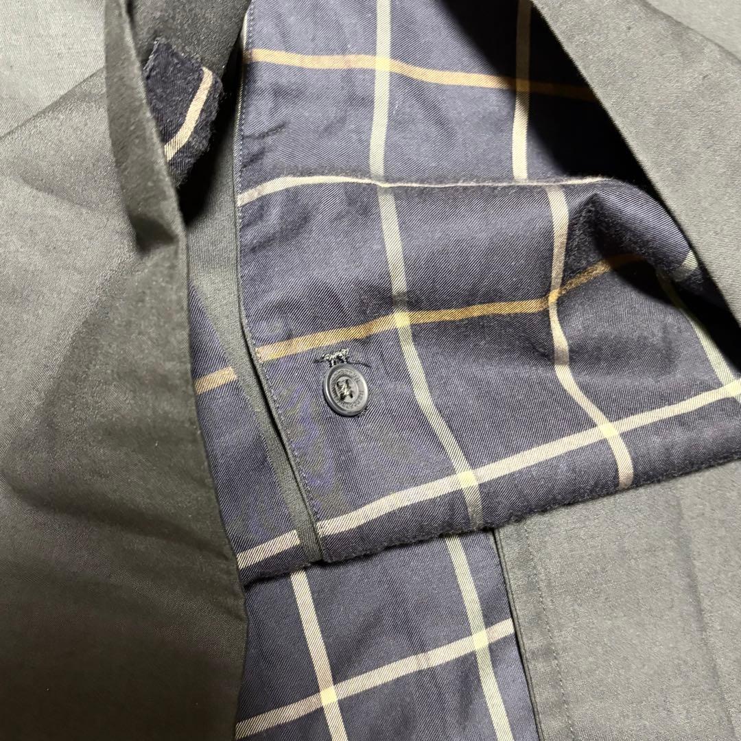 美品 バーバリー ステンカラーコート バルマカーン ヴィンテージ ブラック M