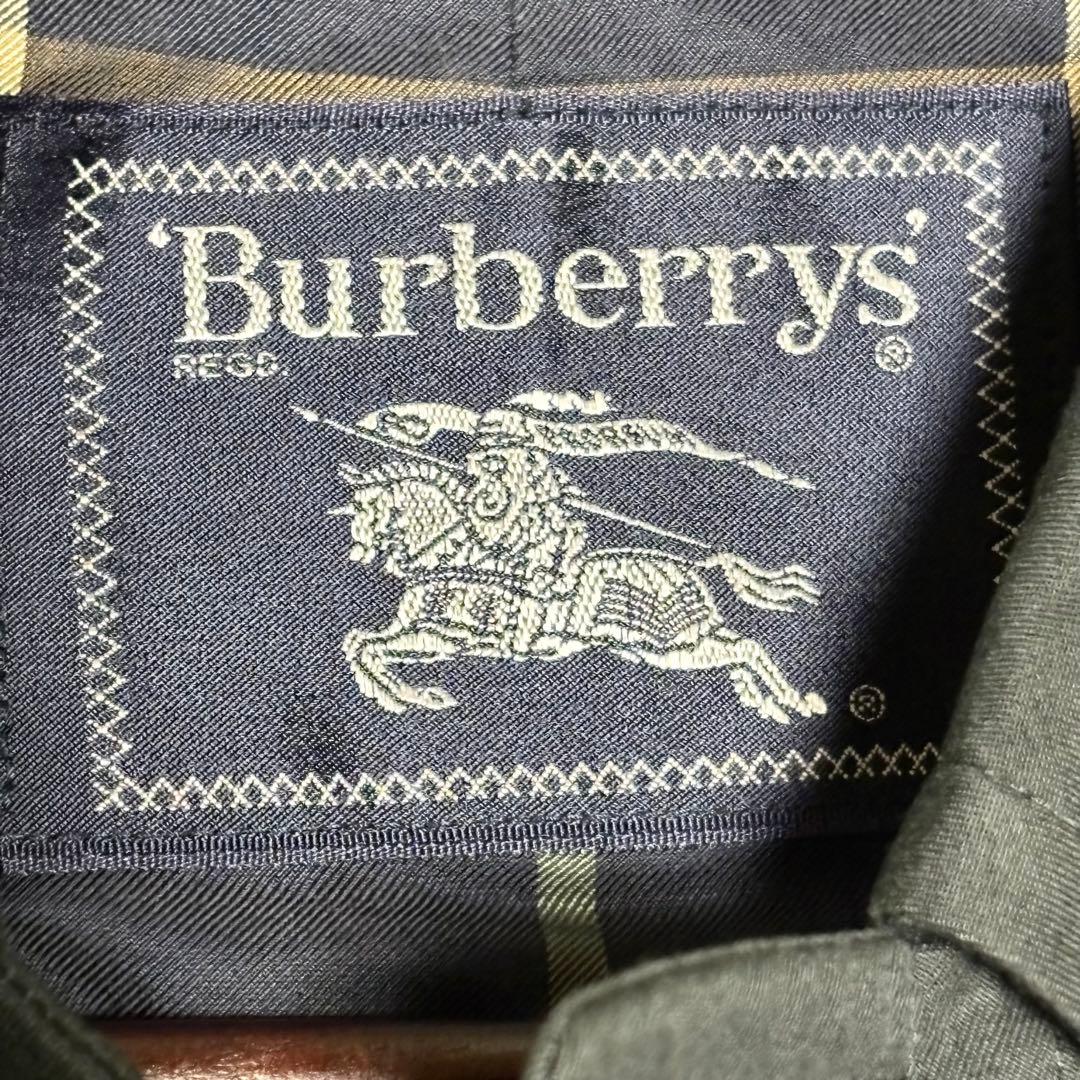 美品 バーバリー ステンカラーコート バルマカーン ヴィンテージ ブラック M