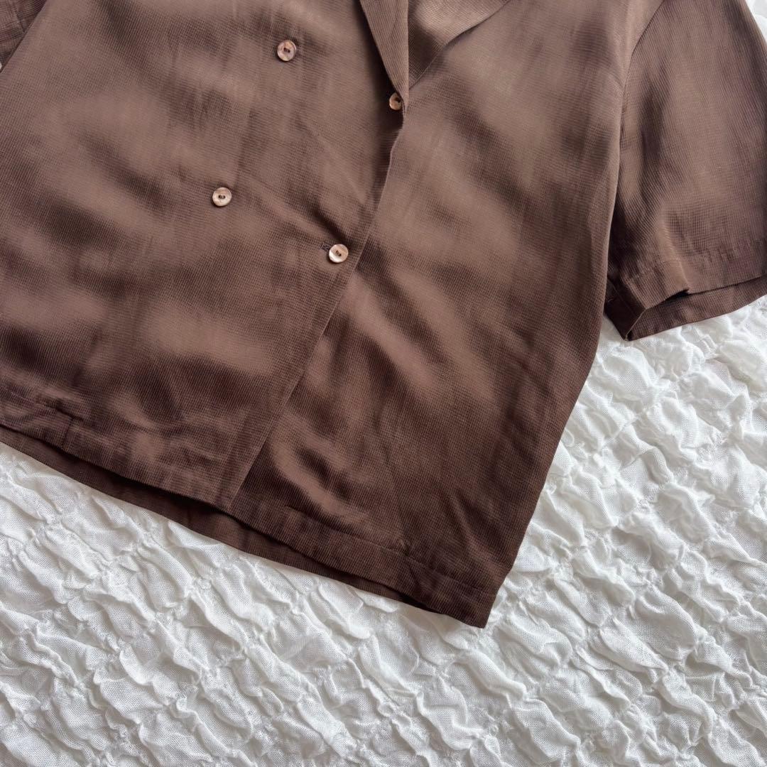 【美品】 ボールジィ オープンカラーシャツ ダブル リネンシャツジャケット