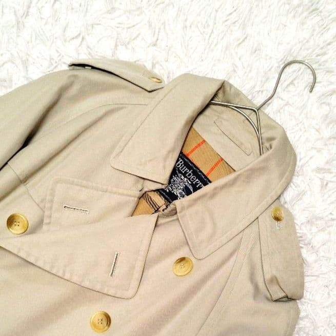 【美品】バーバリー☆ノバチェック　ロング丈　ベルト付き　トレンチコート