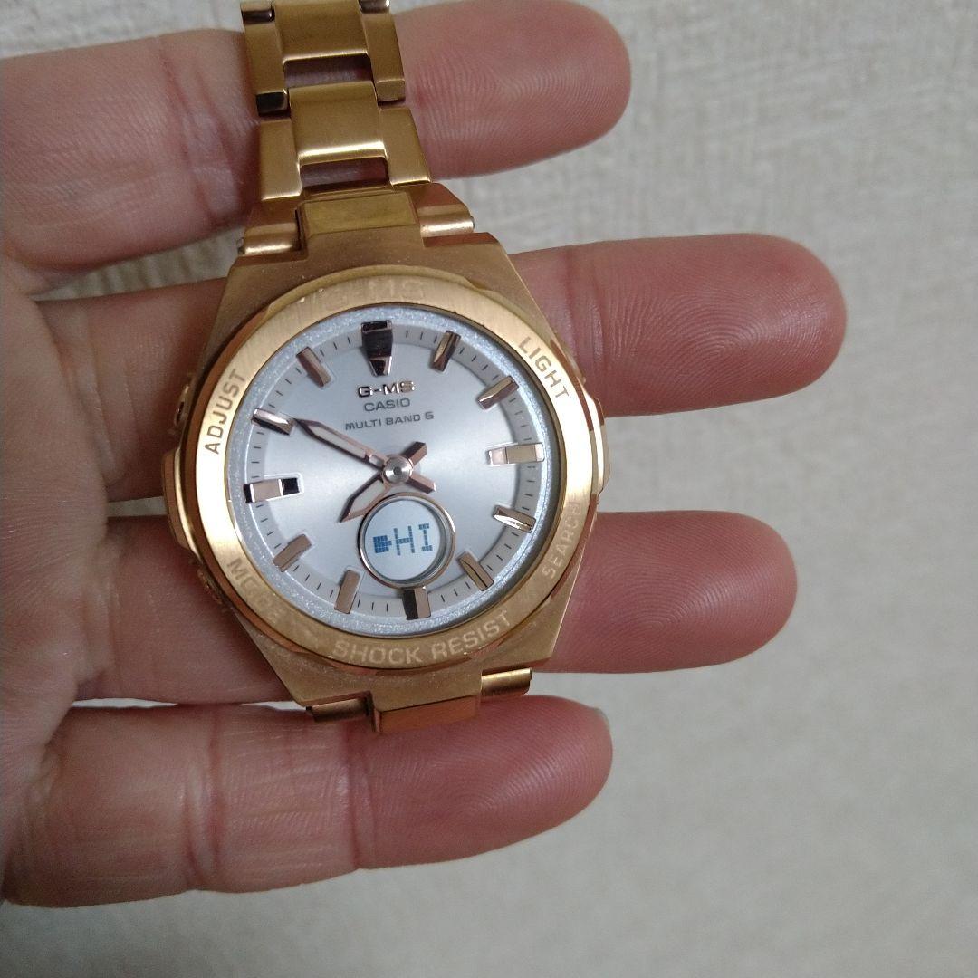 BABY-G　G-MS　電波ソーラー　ステンレスバンド　MSG-W200　美品