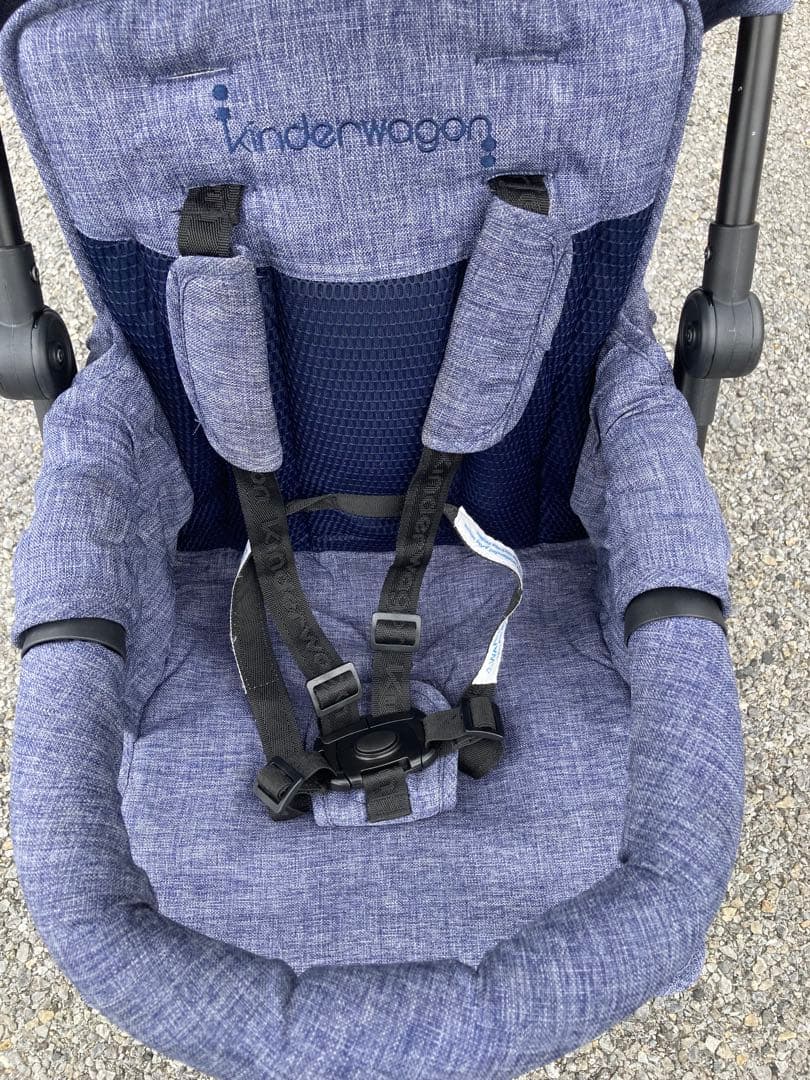 kinderwagon 2人乗りベビーカー 折りたたみ式 取扱説明書付