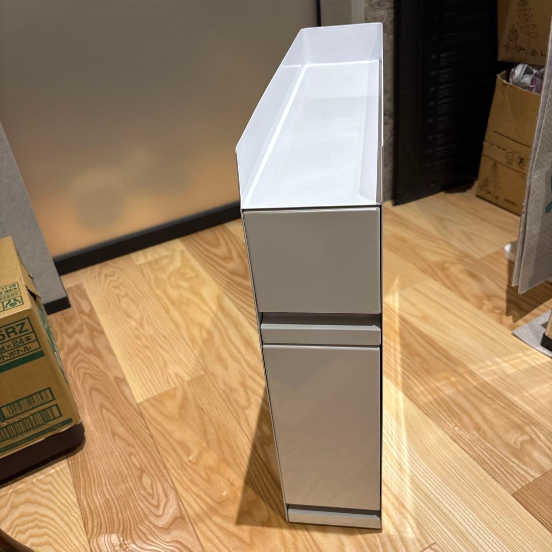 山崎実業 tower 隠せる調味料ラック タワー 2段 ホワイト