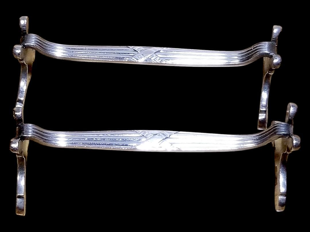 ⭐廃番品⭐クリストフル リュバン ナイフレスト 2本 リボン 箸置き シルバー