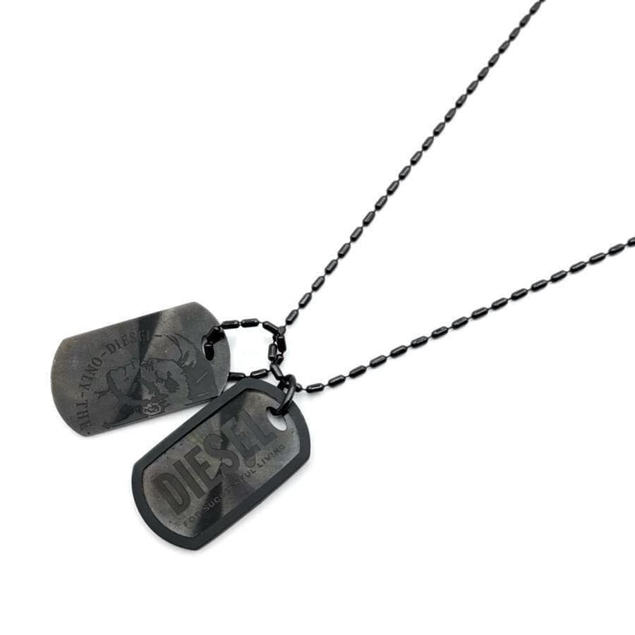 超美品 ディーゼル DIESEL ネックレス ドッグタグ 11-25120412