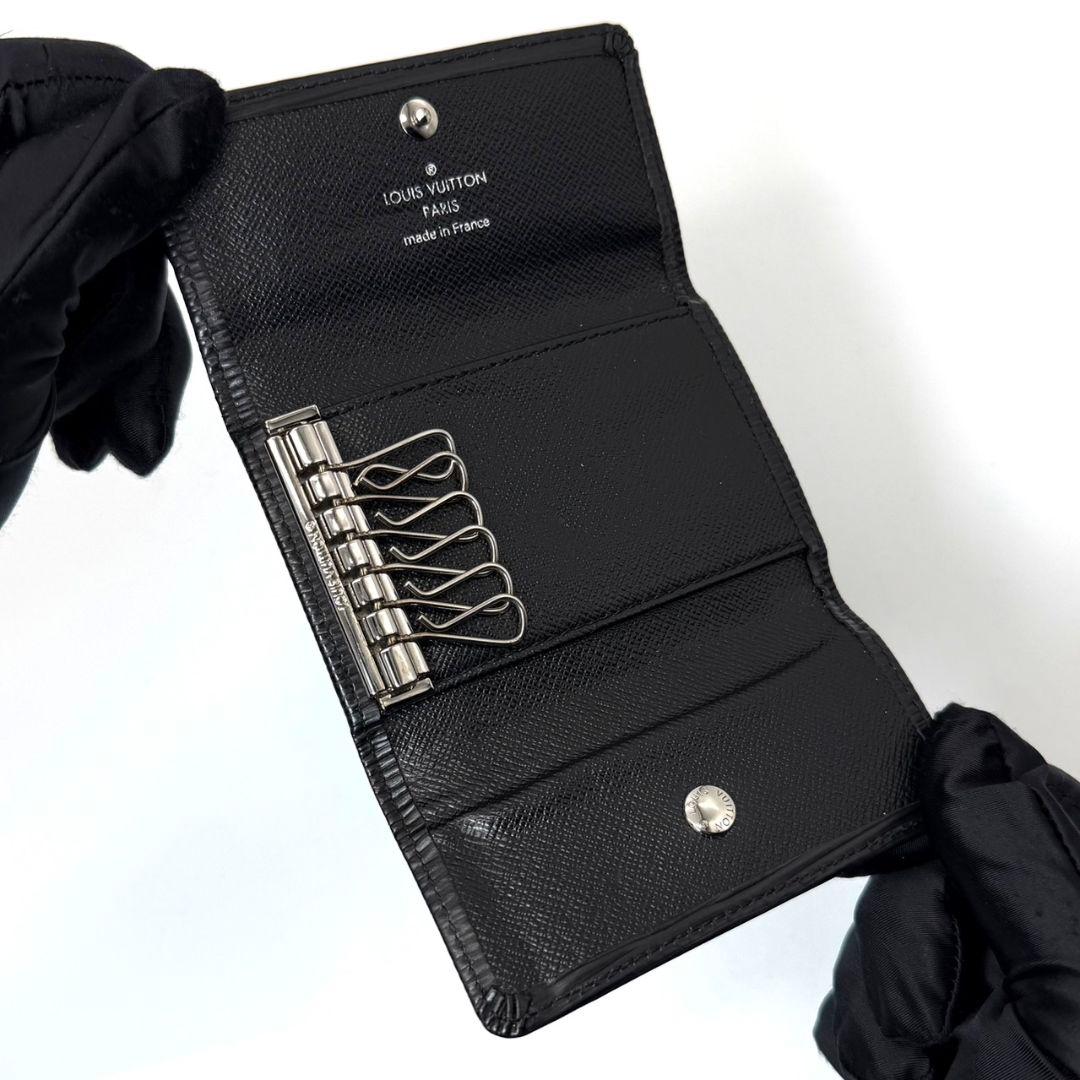 良品 ルイヴィトン エピ ミュルティクレ6 黒 ブラック キーケース 鍵 6連