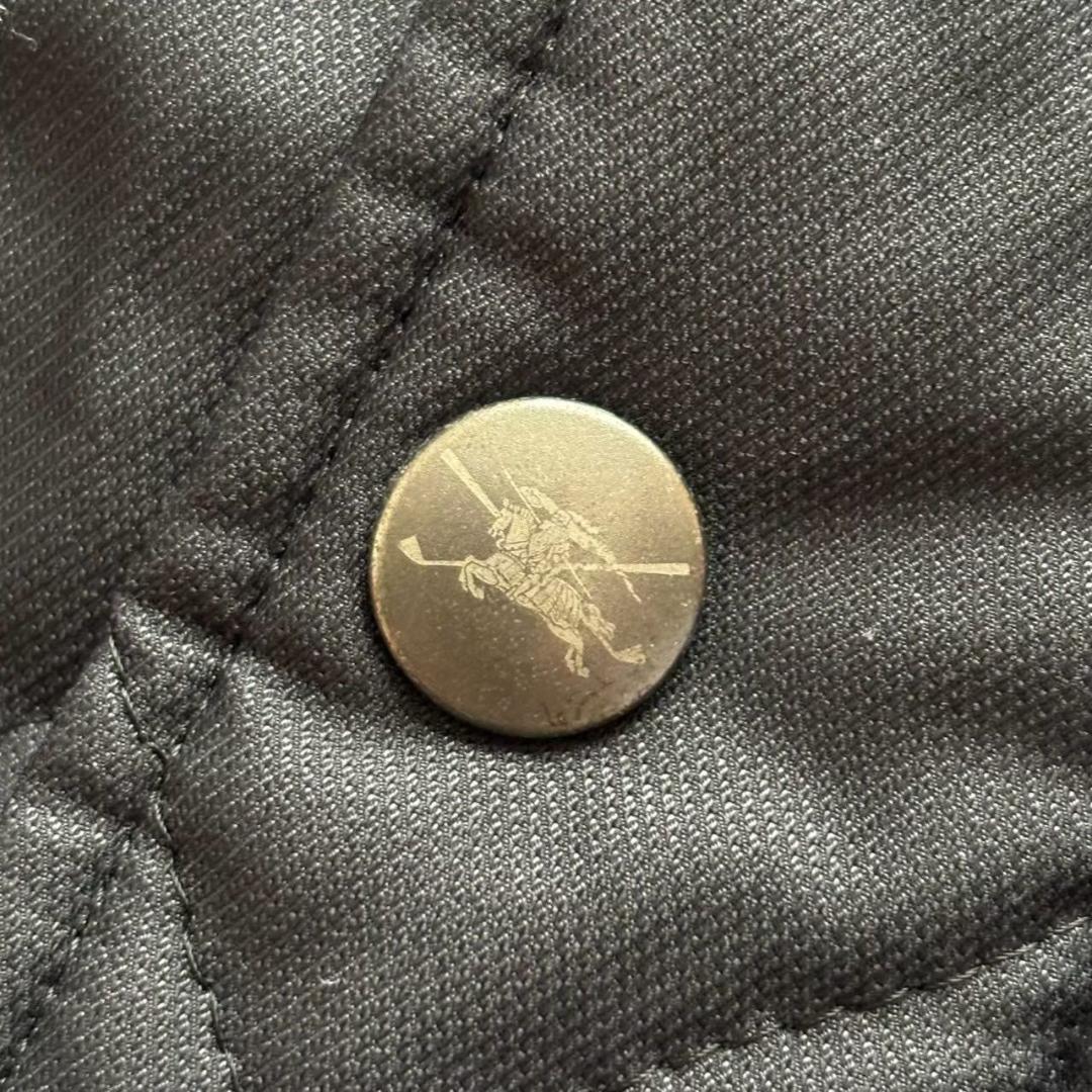 BURBERRY バーバリーゴルフ キルティングジャケット 黒 ステンカラー