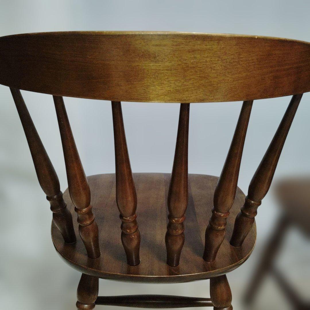 ダイニングチェア ウィンザーチェア 2脚セット レトロ　マレーシア