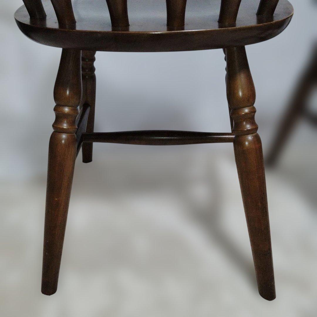 ダイニングチェア ウィンザーチェア 2脚セット レトロ　マレーシア