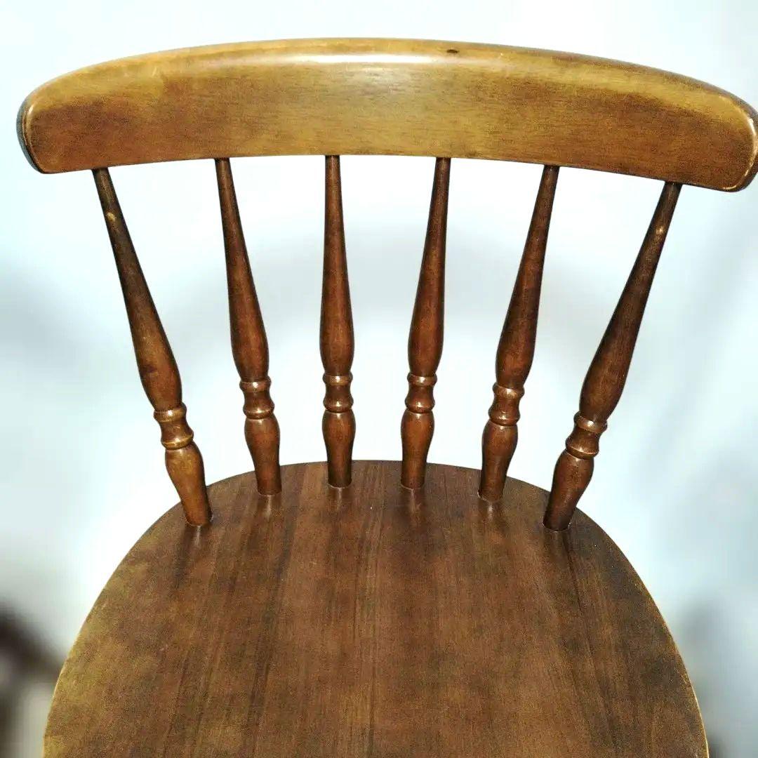 ダイニングチェア ウィンザーチェア 2脚セット レトロ　マレーシア