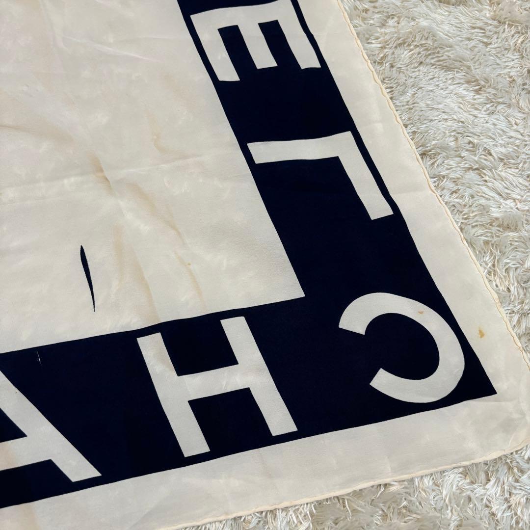 美品✨CHANEL シャネル　マドモアゼル　スカーフ　カレ90 ブラック