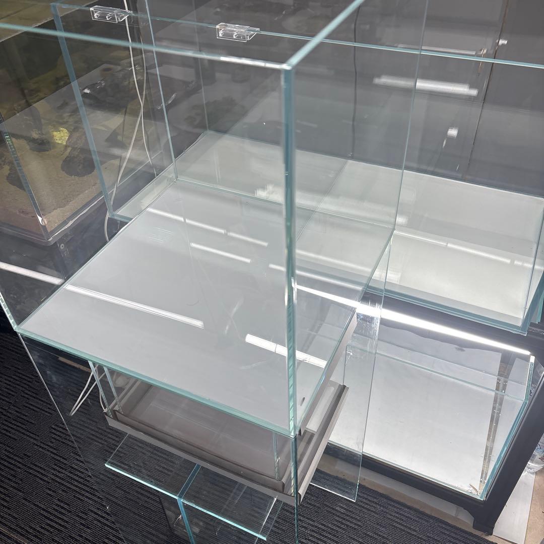 水槽台　オールガラス製　W40×D40 ×H90