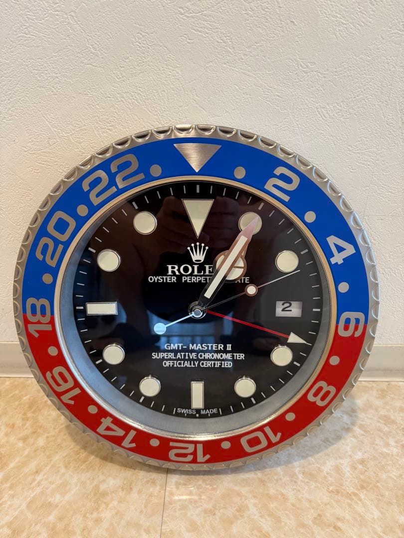 ROLEX GMTマスターⅡ風　壁掛時計