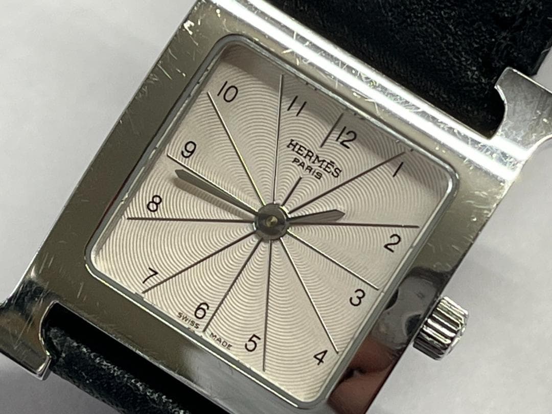 ◆HERMES Hウォッチ エルメス 腕時計 HH1.210 稼働品