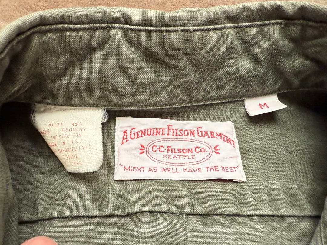 FILSON 90s コットンシャツ made in USA サイズM