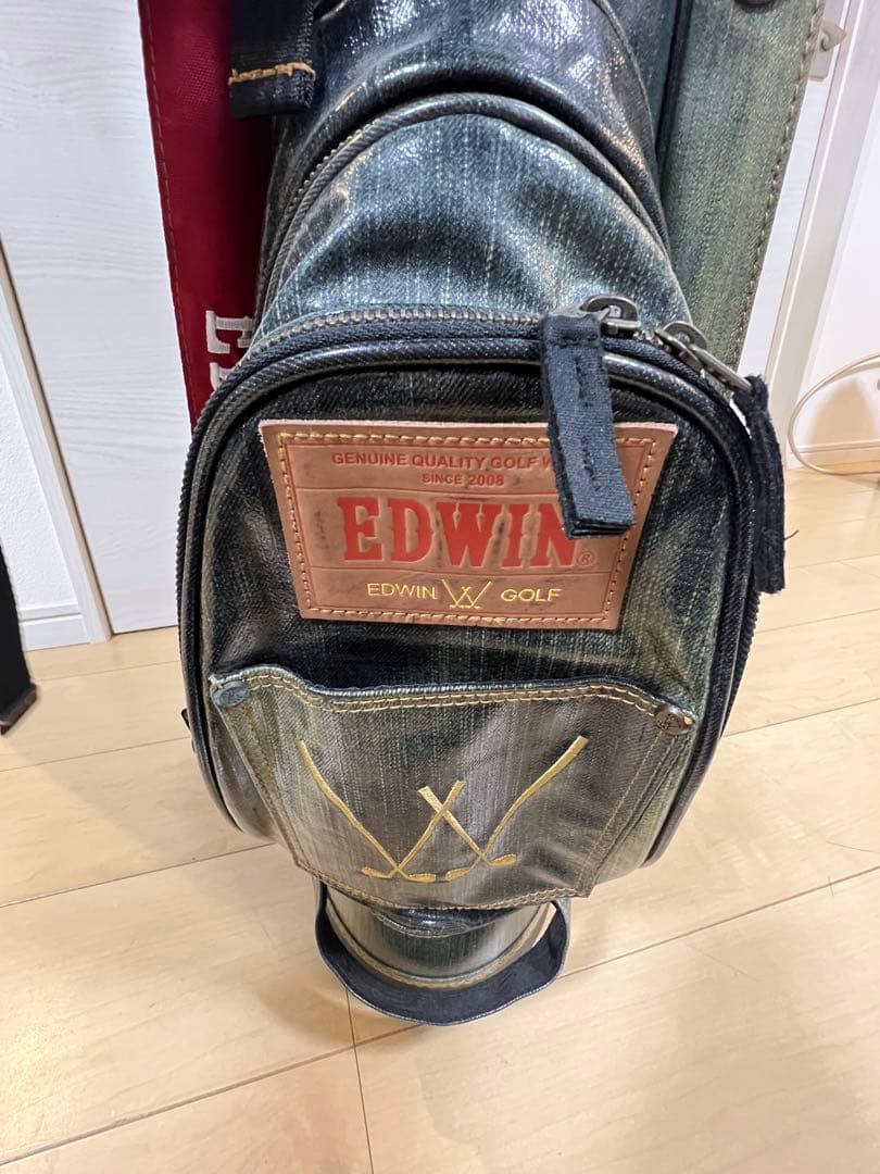 【超希少】エドウィン EDWIN ジーンズ風 キャディバッグ 7分割 リーバイス