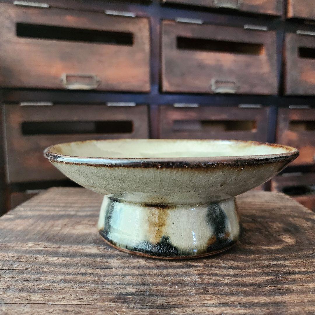 No.128　新品　やちむん　台皿　コンポート皿