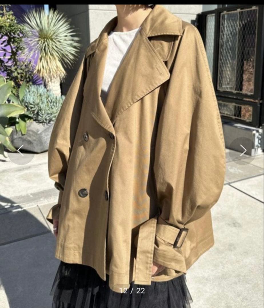 キャンディスリーブトレンチコート　アパートバイローリーズ