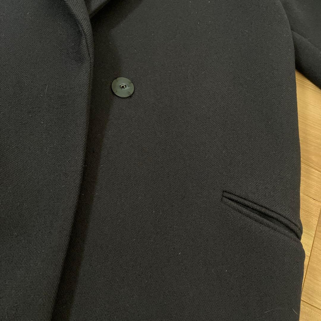 ミューズドゥドゥーズィエムクラス チェスターコート ネイビー　ウール98%