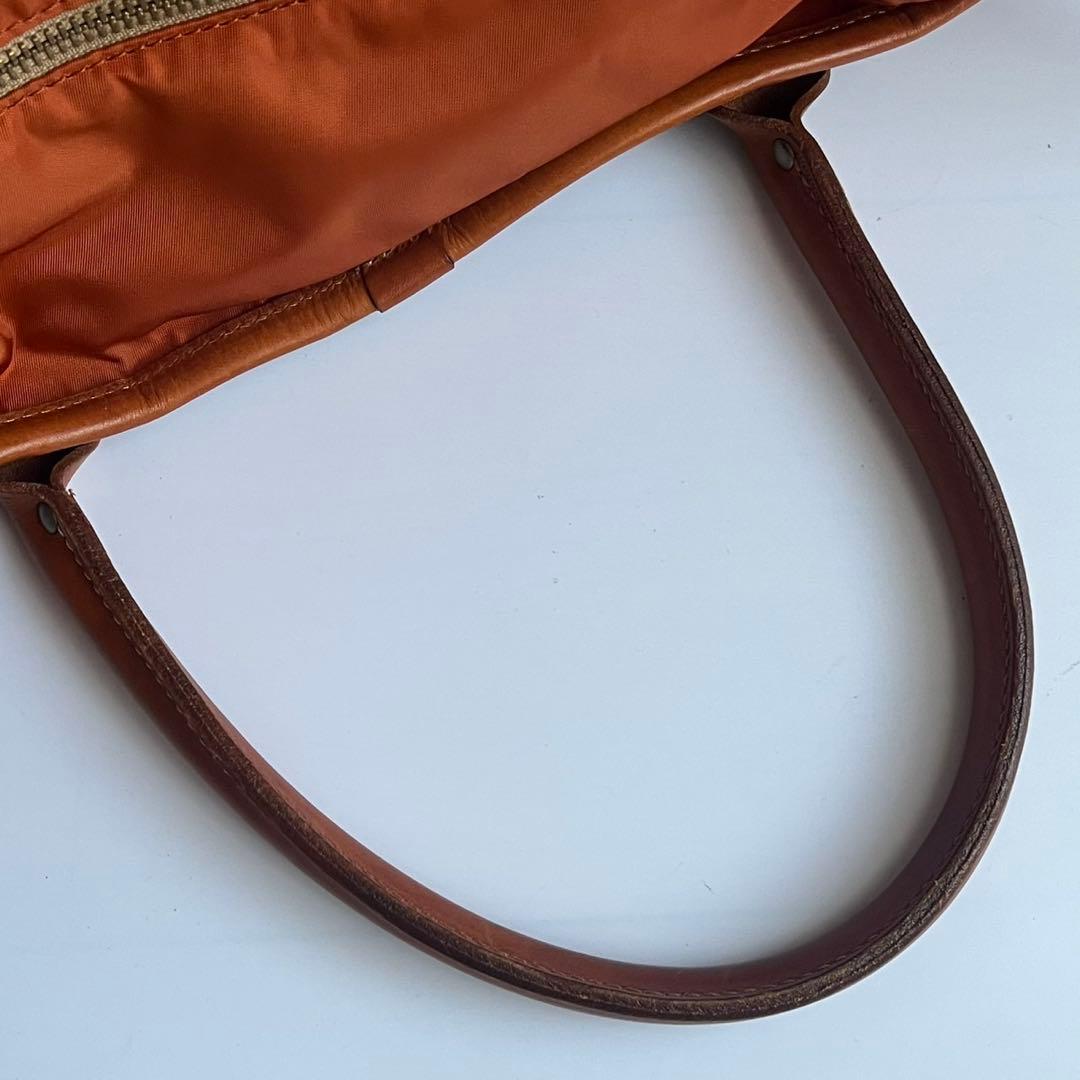 ✨未使用級✨　Felisi ヘルメットバッグ　ハンドバッグ　ナイロン　茶