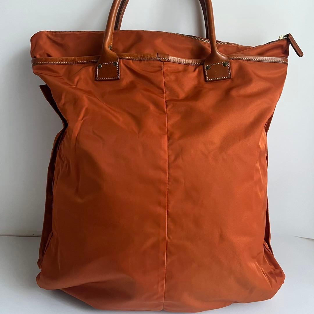 ✨未使用級✨　Felisi ヘルメットバッグ　ハンドバッグ　ナイロン　茶