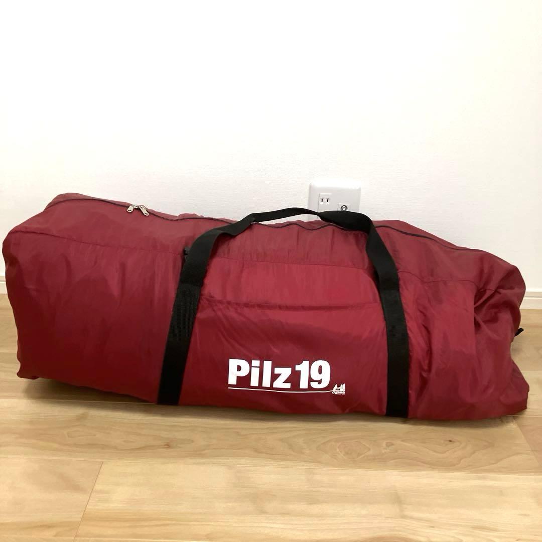 ogawa Pilz19 ワンポールテント レッド×サンド ピルツ19 10人用