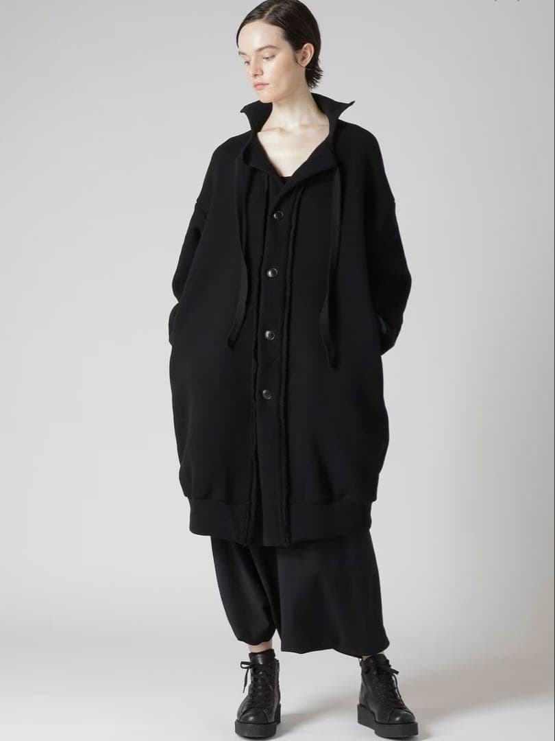yohjiyamamoto 2025AW スウェットロングパーカー