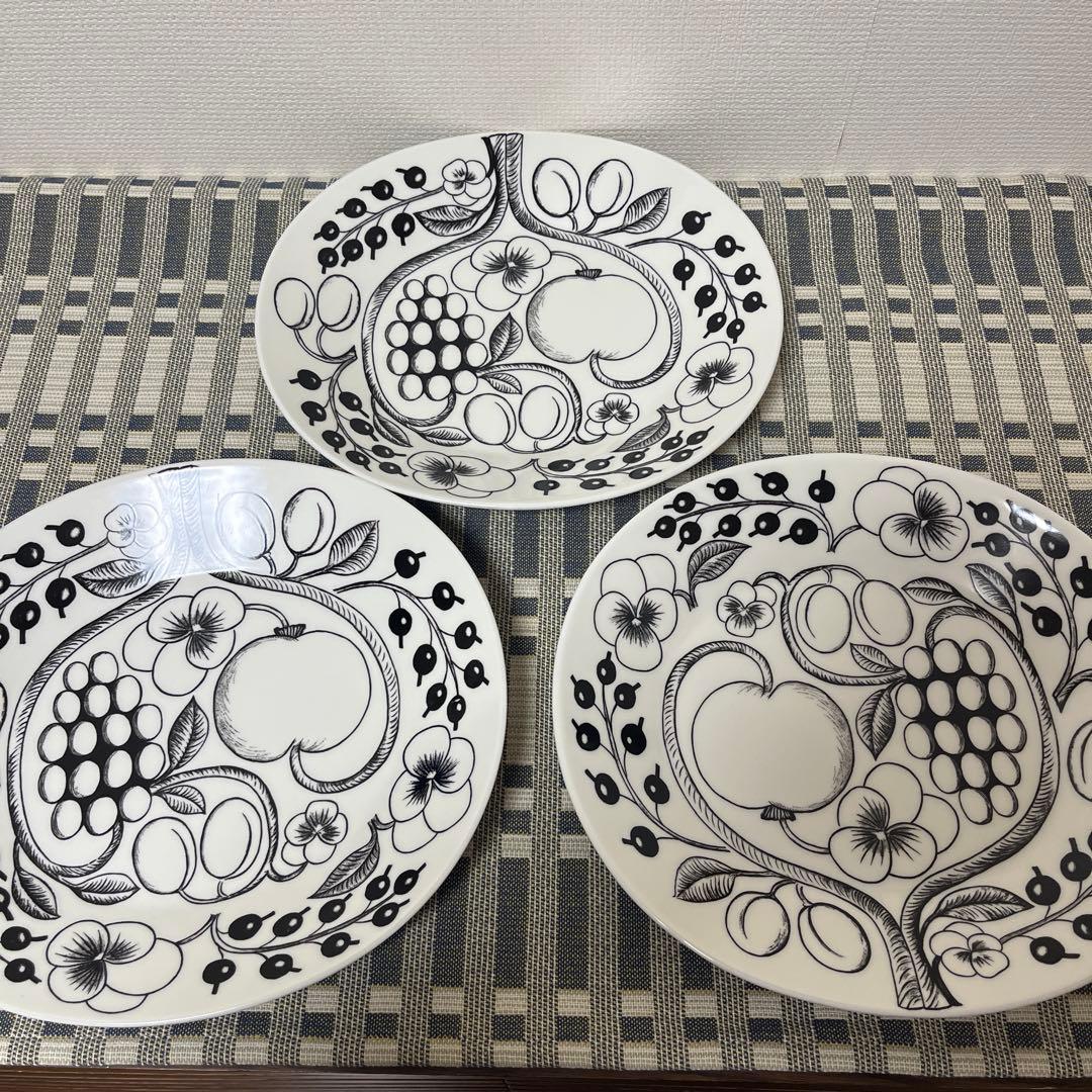 Arabia /Paratiisiオーバルプレート25cm3枚セットパラティッシ