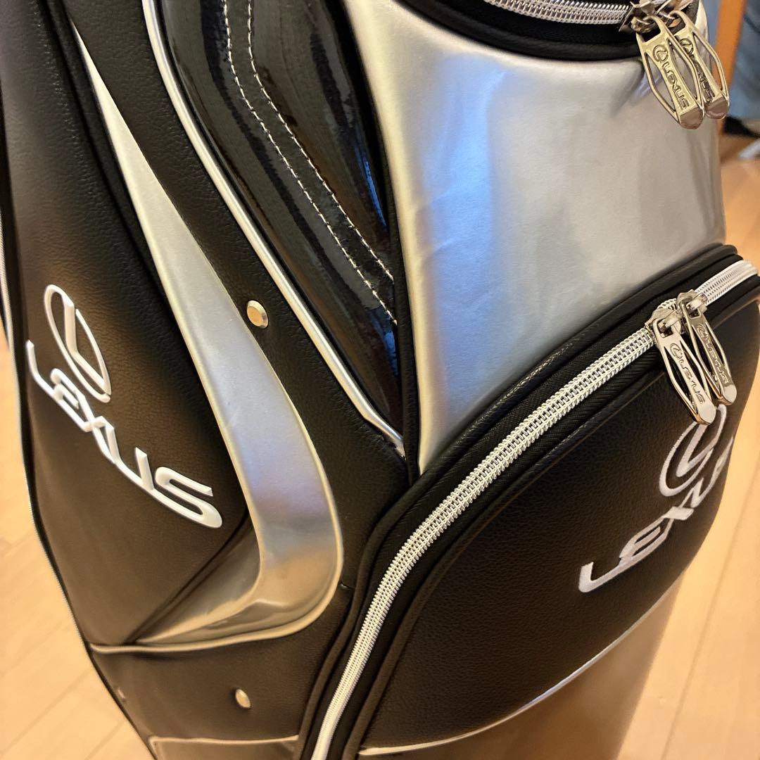 Lexus ゴルフキャディバッグ ブラック/シルバー