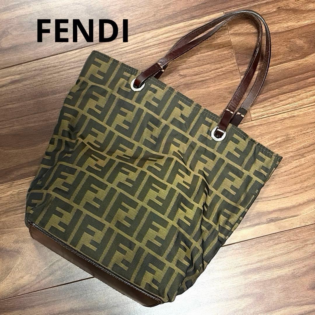 e-kawa　FENDI フェンディ ズッカ柄　 トートバッグ