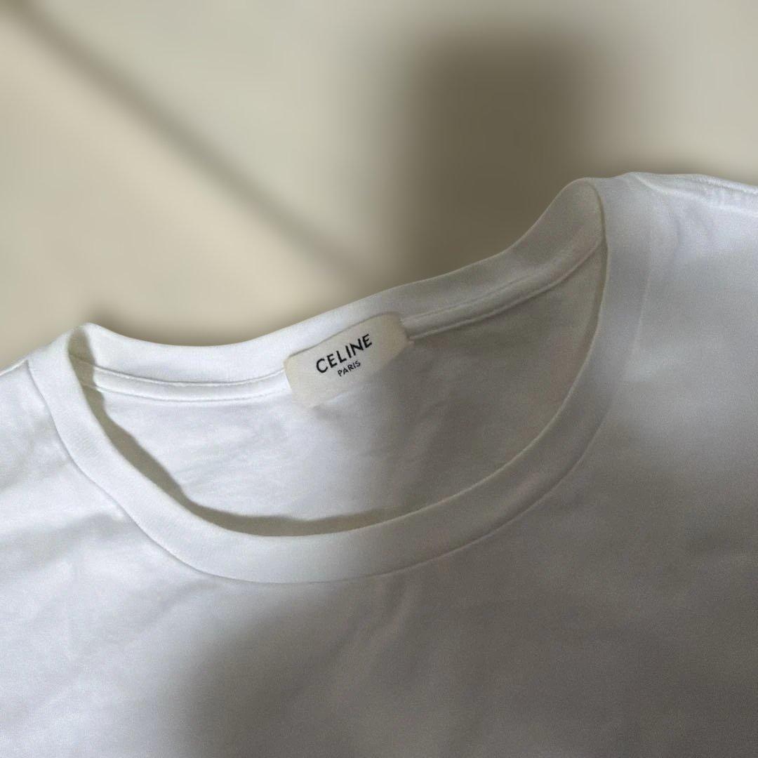 CELINE ホワイト Tシャツ XS