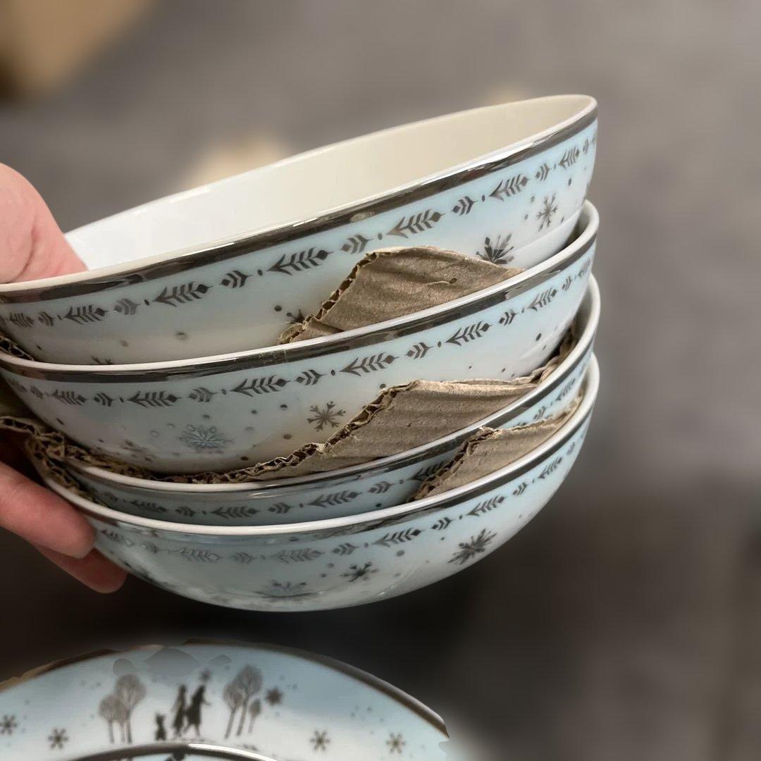 ディズニー 食器セット アナと雪の女王２ アナとエルサ セラミックお皿セット