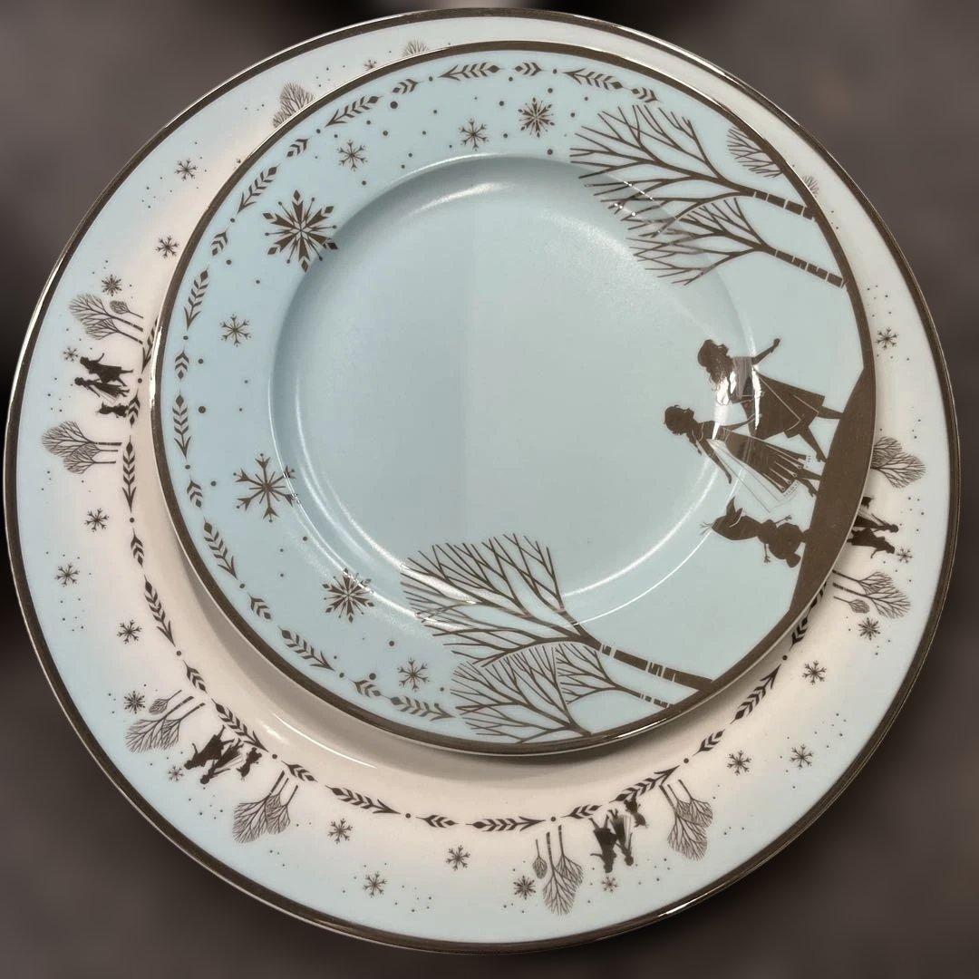 ディズニー 食器セット アナと雪の女王２ アナとエルサ セラミックお皿セット