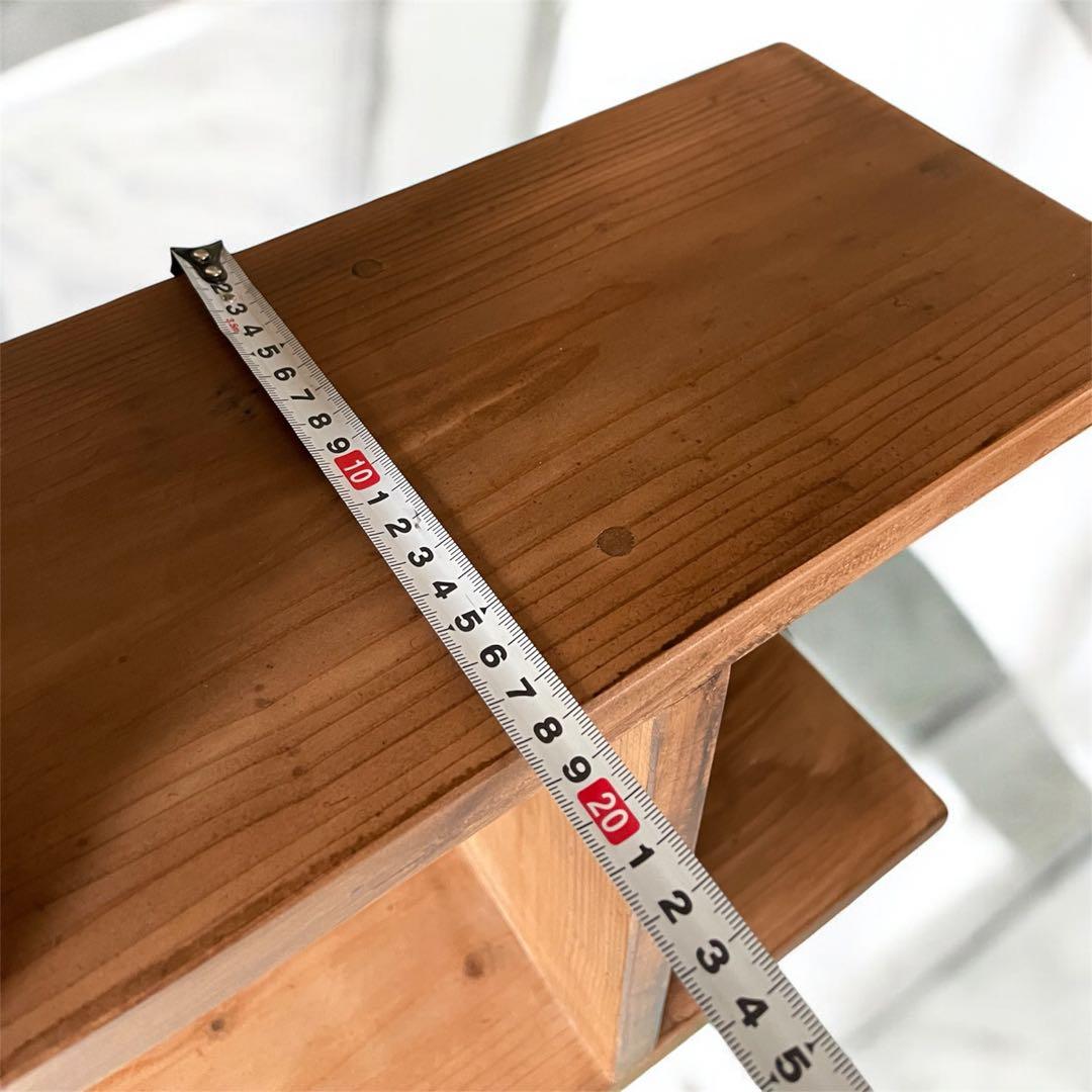 2WAY オープンシェルフ　縦横使用可　ウォルナット塗装　飾り棚 本棚　リビング