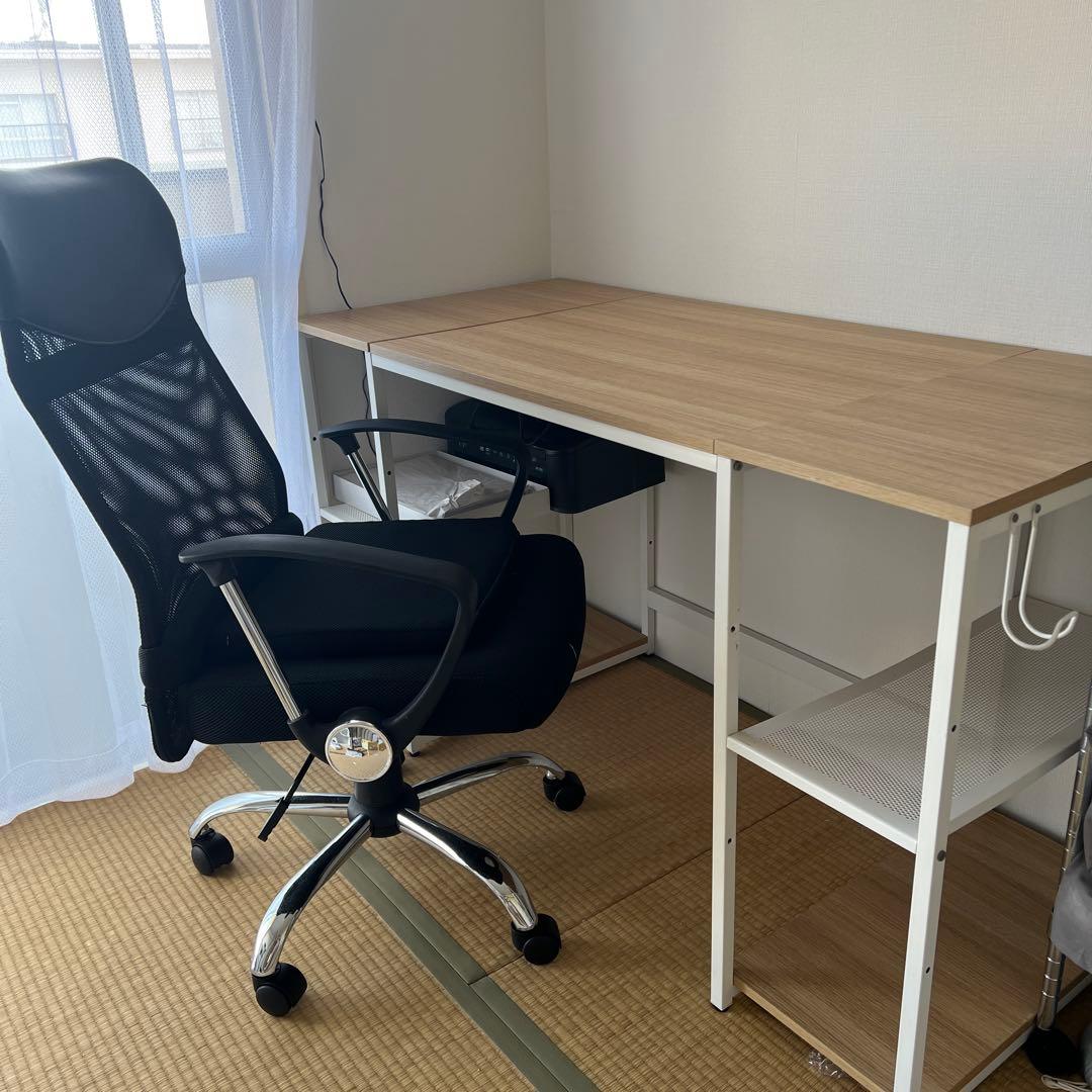 引き取り限定パソコンデスク とオフィスチェア