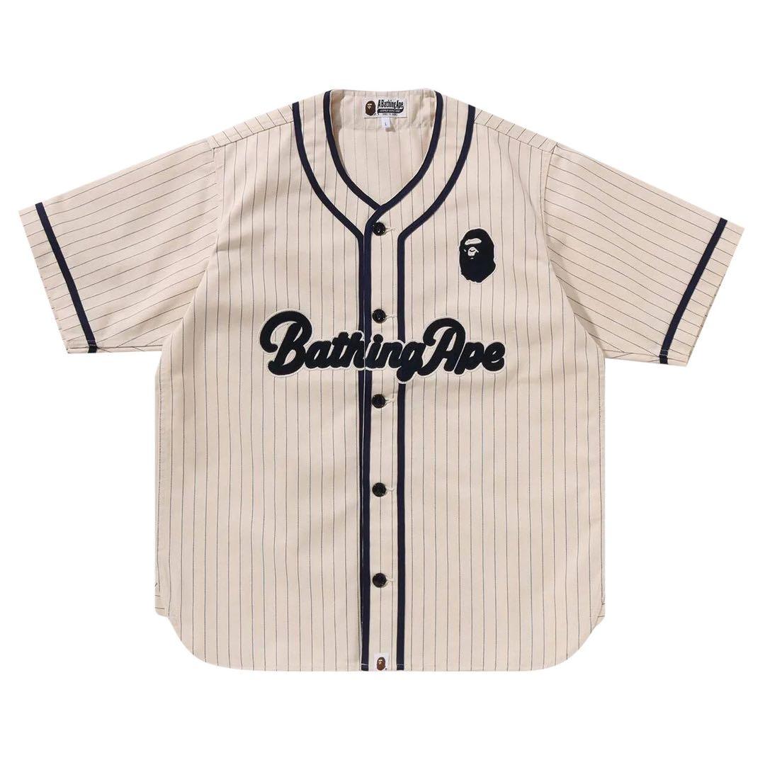 A Bathing Ape アベイシングエイプ ベースボールシャツ良USED