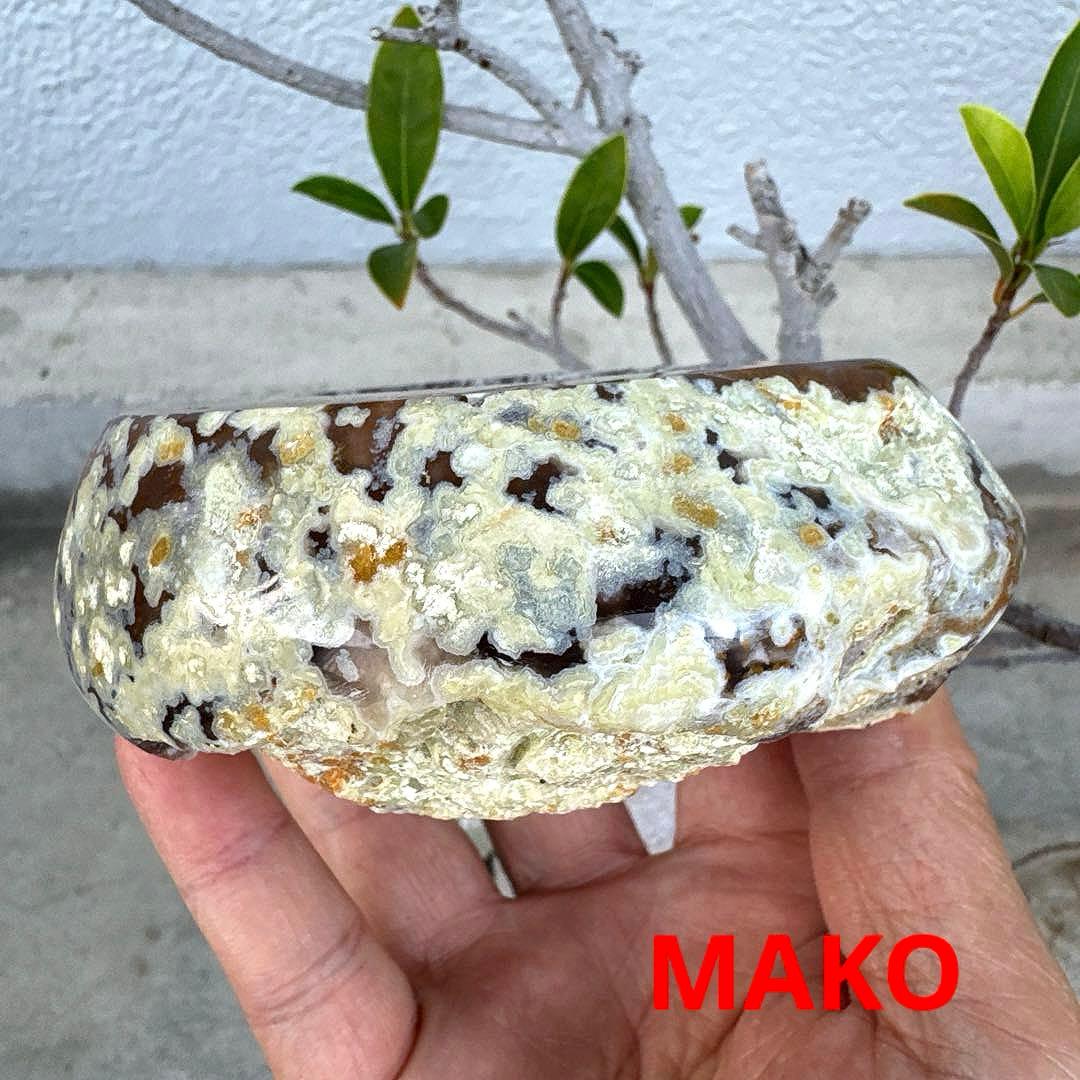 M1726☆ペア・トレジャー瑪瑙原石818g☆天然石　原石☆N50507-J