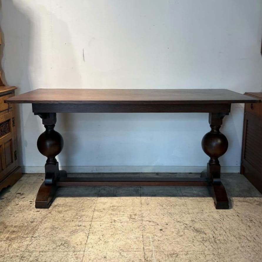 M●Ichiko送料込イギリス バルボスレッグダイニングテーブル