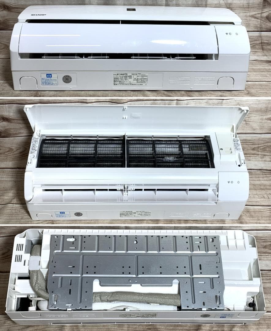 シャープ 17畳 4.0kw 100V プラズマ AY-N40TD 分解清掃済♪