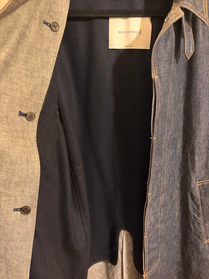 マッキントッシュ　デニムステンカラーコート　サイズ42