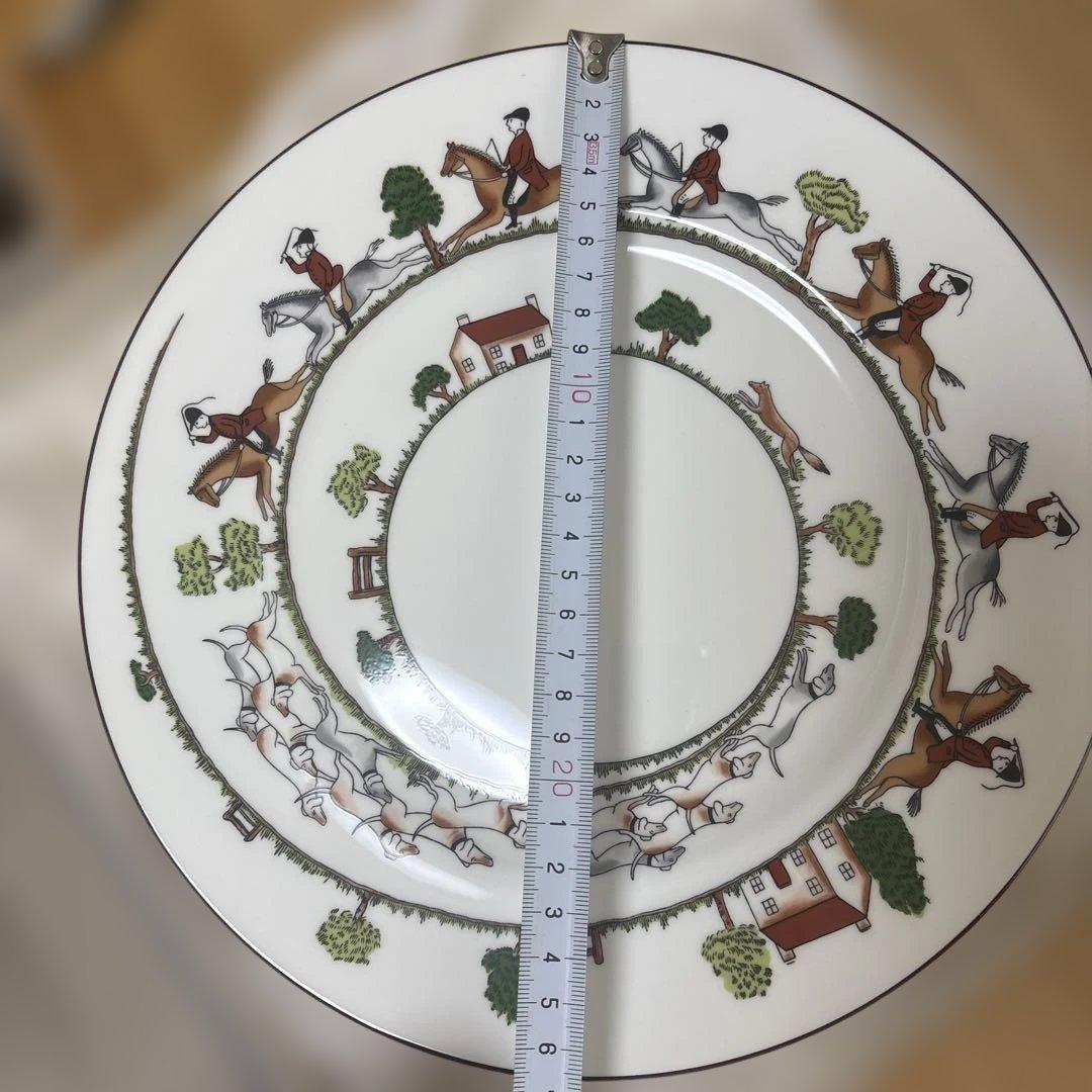  ハンティングシーン 皿 約27cm