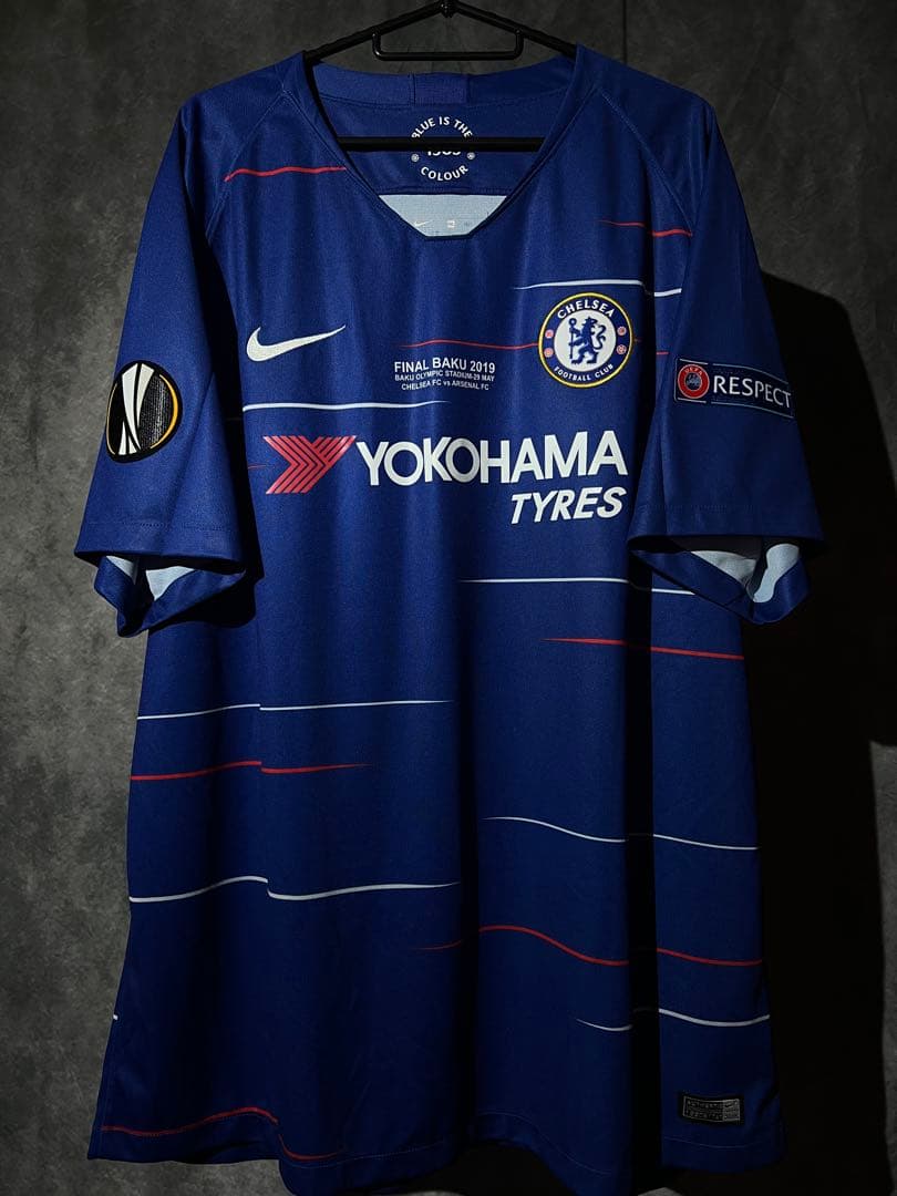 【正規品】アザール＃１０チェルシー１８／１９EL決勝仕様 (H)