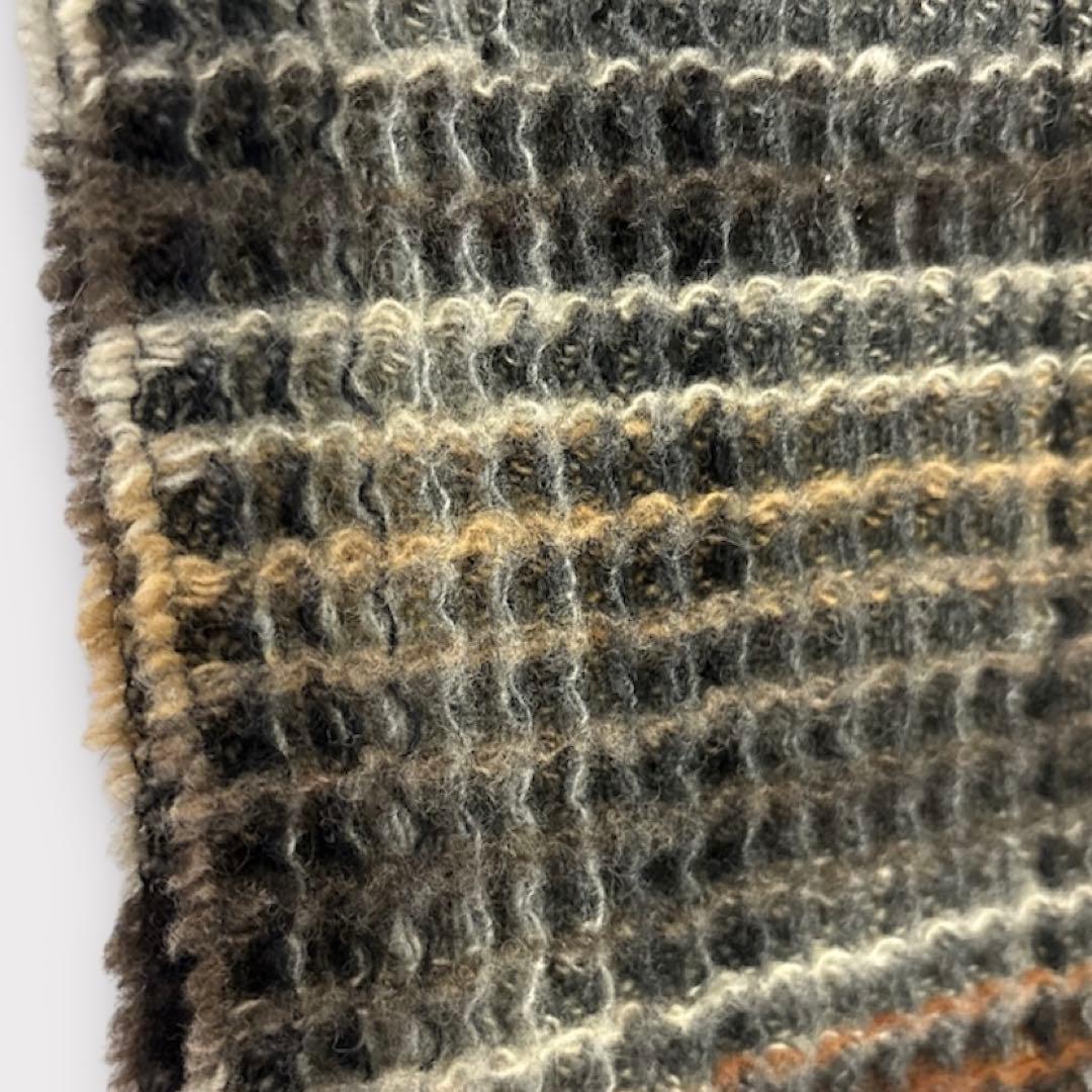 ヴィヴィアンウエストウッド マフラー オーブロゴ刺繍 ワッフル編み ウール 美品