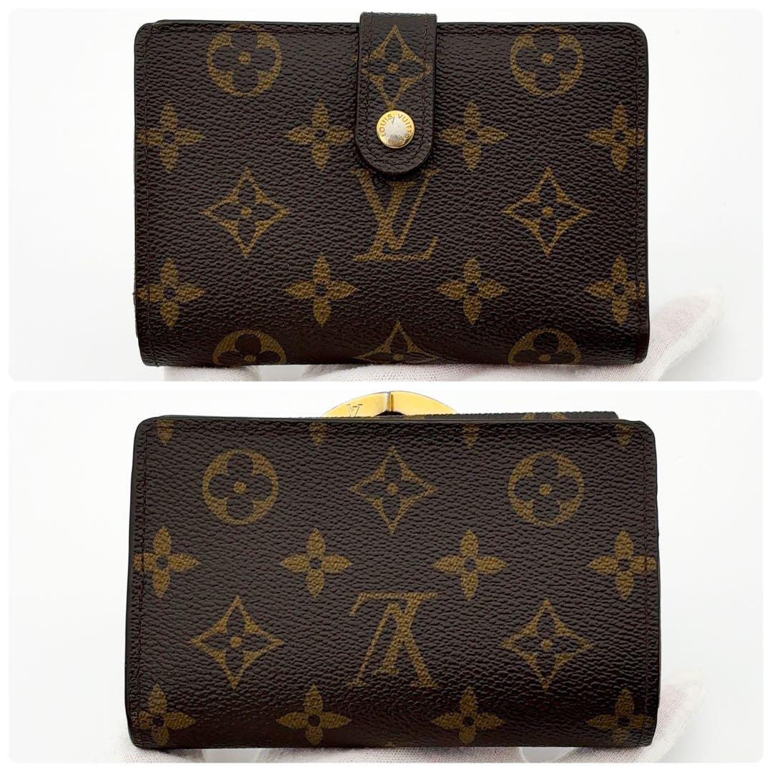 イニシャル無し★新型★ルイヴィトン ヴィエノワ モノグラム 二つ折り財布 がま口