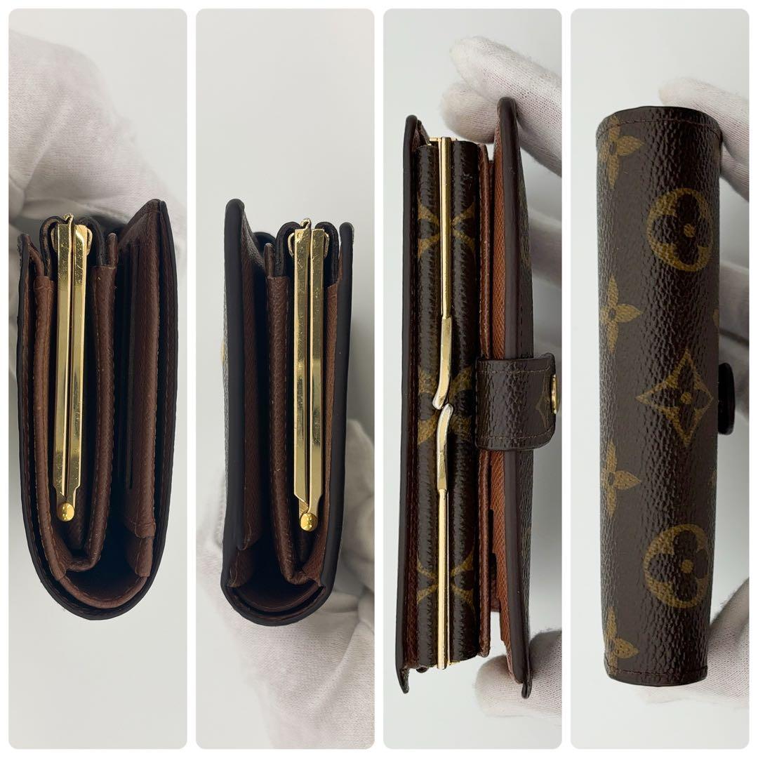 イニシャル無し★新型★ルイヴィトン ヴィエノワ モノグラム 二つ折り財布 がま口