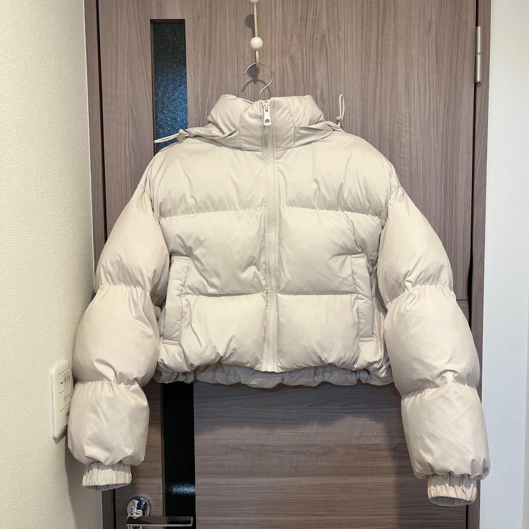 SLY ライトベージュ ショート丈ダウンジャケット