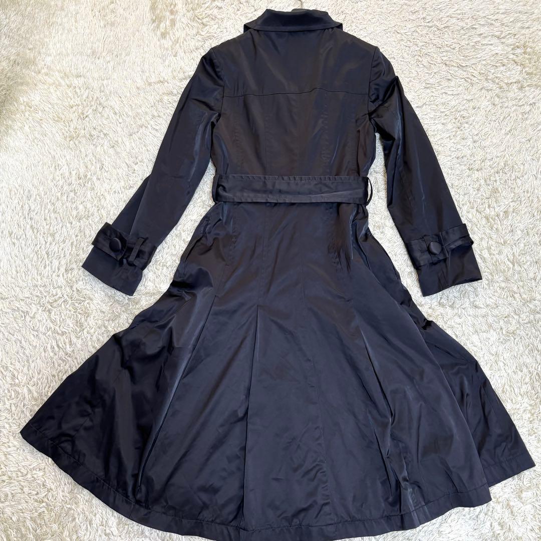 大きいサイズ　極希少　美品　23区　Aライン　ベルト　トレンチコート　フリル　L