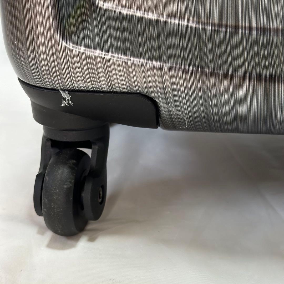 Samsonite スーツケース 20インチ TSAロック チャコール シルバー
