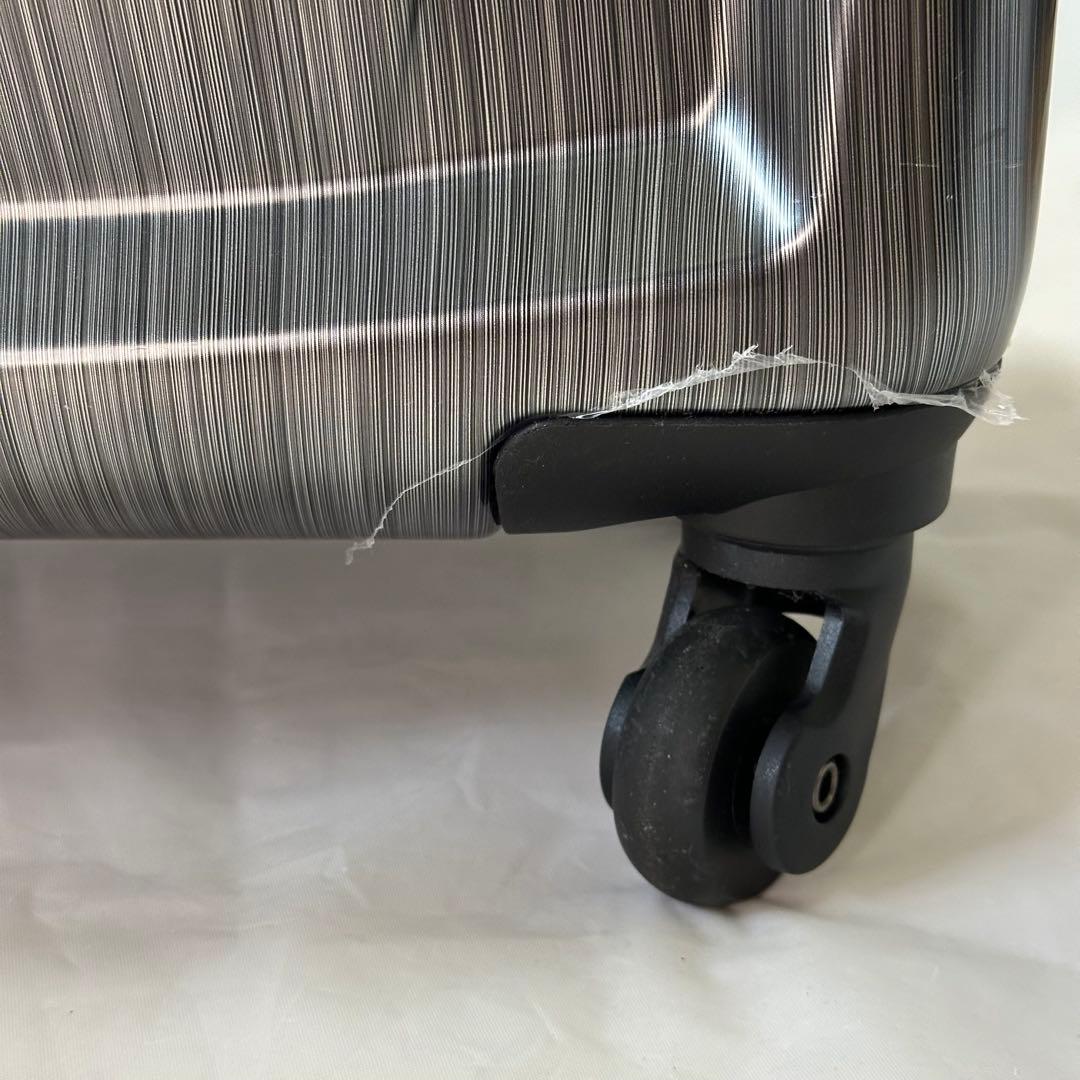 Samsonite スーツケース 20インチ TSAロック チャコール シルバー